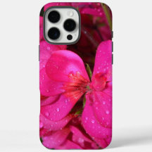 Capas de iphone de Maçã Floral, Cor-de-Rosa, Brilh