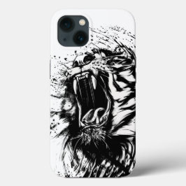 CAPAS DE IPHONE DE MAÇÃ PRETA E BRANCA