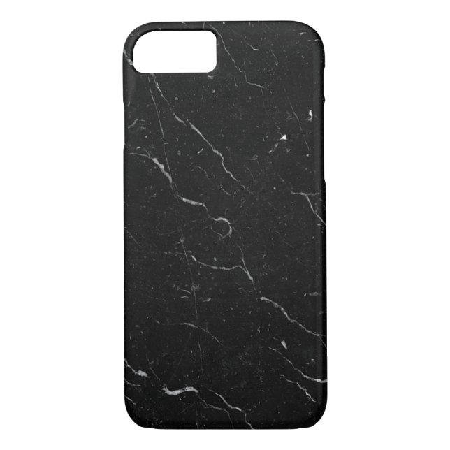 Capas de iphone de mármore preto luxo (Verso)