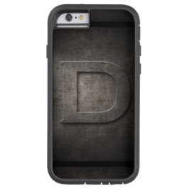 Capas de iphone de Monograma de Metal D Preto
