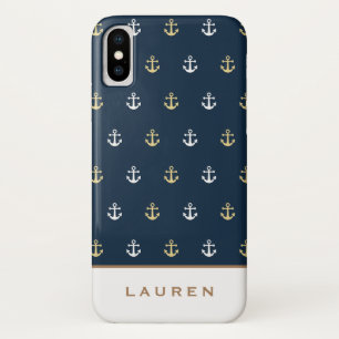 Capas de iphone de Monograma ⎢ Náutica de pré-