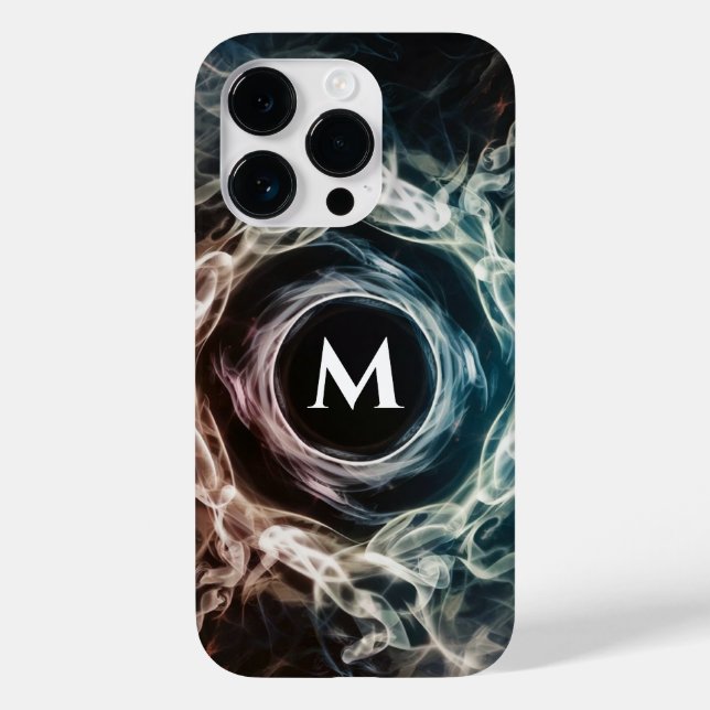 Capas de iphone de Monograma Personalizado com Des (Verso)