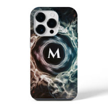 Capas de iphone de Monograma Personalizado com Des