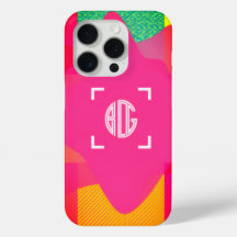 Capas de iphone de Monograma Personalizado com Gra