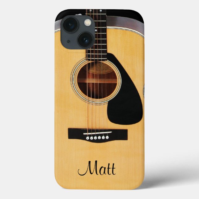 Capas de iphone de Música Acústica Personalizada (Verso)
