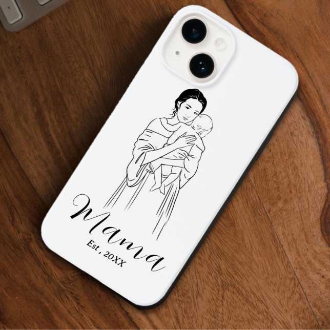 Capas de iphone de Na moda de Dia das Mães present (Criador carregado)