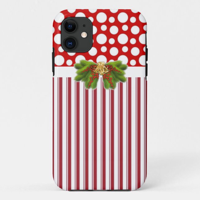 Capas de iphone de Natal Moderno e Sassy (Verso)