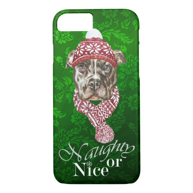 Capas de iphone de Natal Pit Bull (Verso)