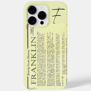 Capas de iphone de Nome do Histórico do Franklin