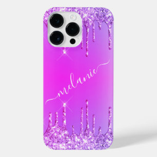 Capas de iphone de Nome Personalizado de Neon Glit