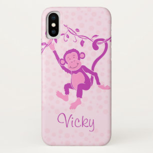 capas de iphone de nomes roxo e cor-de-rosa