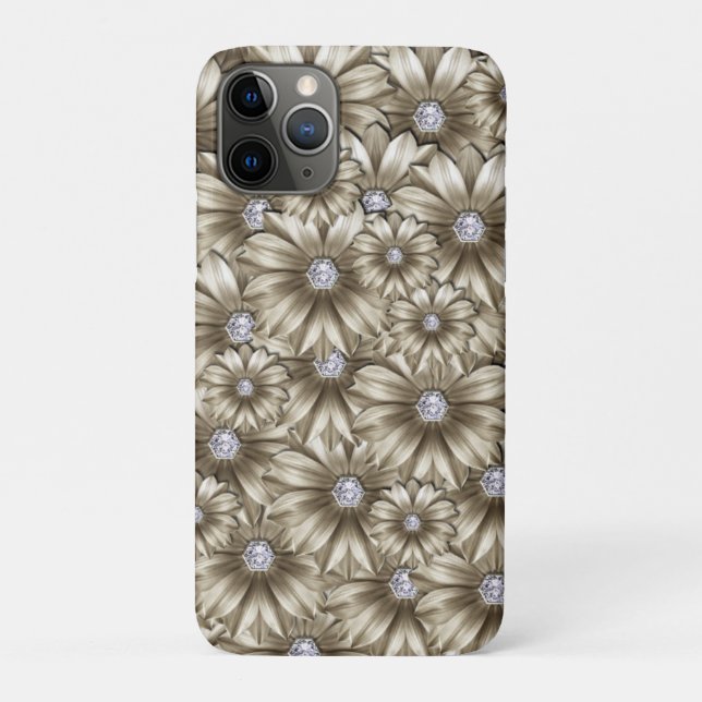 Capas de iphone de Ouros Flores (Verso)