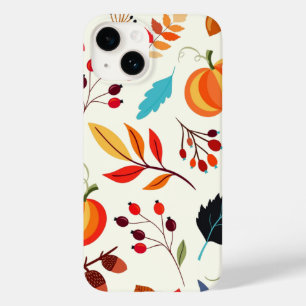 Capas de iphone de outono de padrão