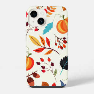 Capas de iphone de outono de padrão
