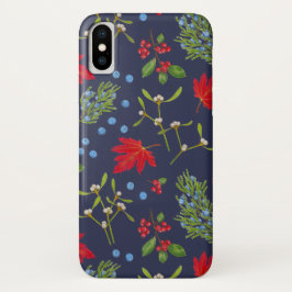 Capas de iphone de padrão das plantas de outono bo