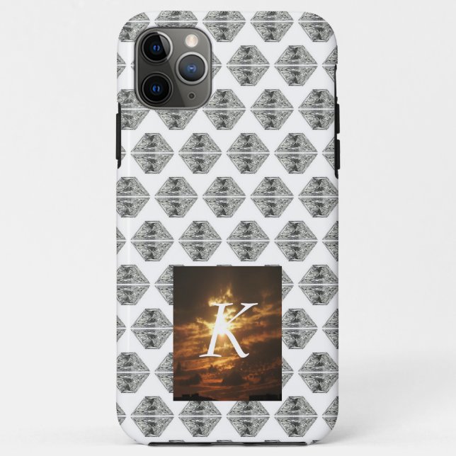 Capas de iphone de padrão de diamante Gemstone ini (Verso)