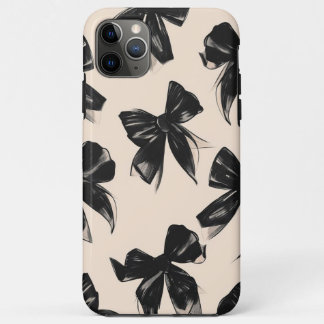 Capas de iphone de Padrão do Arco Preto Elegante