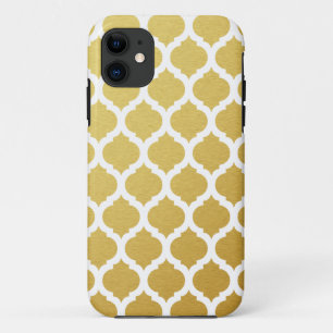 Capas de iphone de padrões marroquinos Dourada