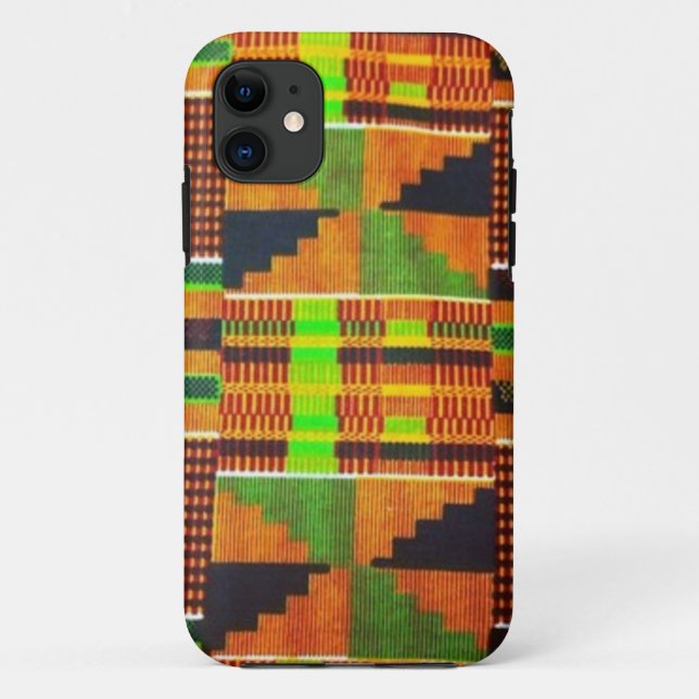 Capas de iphone de pano da lama de Kente (Verso)