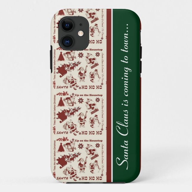 Capas de iphone de Papais noeis de Natal (Verso)