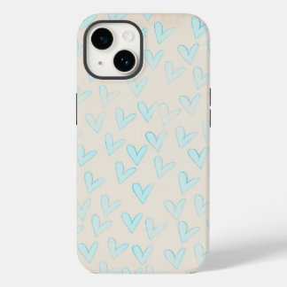 Capas de iphone de Pastel Blue Heart