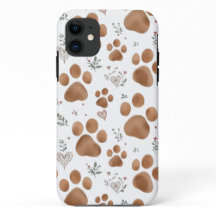 Capas de iphone de patas para cães