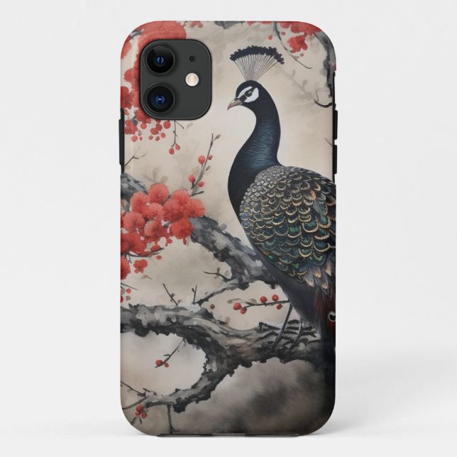 Capas de iphone de Peacock (Verso)
