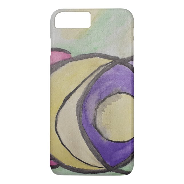 capas de iphone de planetas abstrato (Verso)