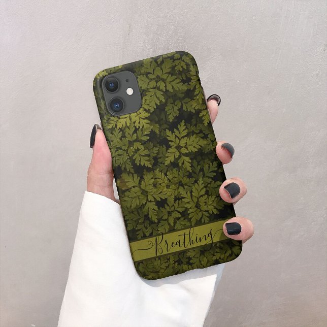 Capas de iphone de plantas com folhas verdes aérea (Aerial green-leafed plant iphone cases)