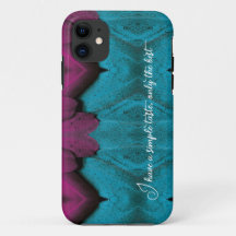 Capas de iphone de plumagem azul personalizada