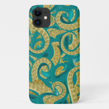 Capas de iphone de polvos Dourado e lacrimejante