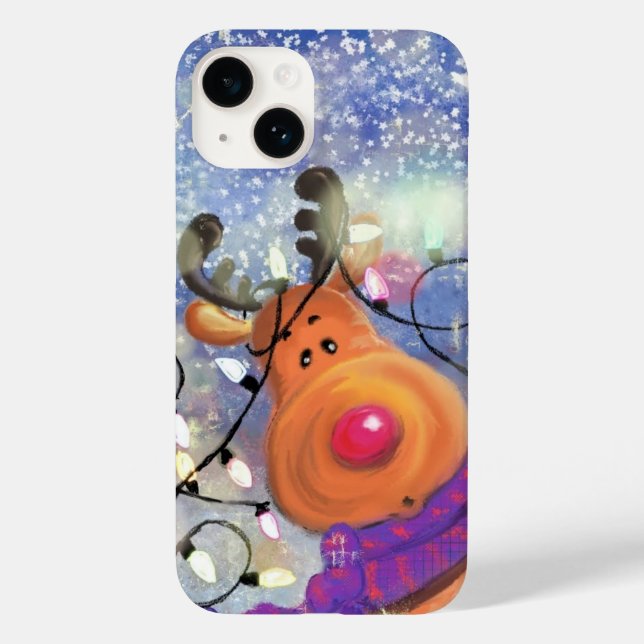 Capas de iphone de presentes de Natal com Reindeer (Verso)