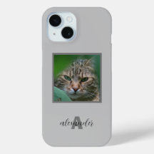 Capas de iphone de Retrato de Pet Personalizável c