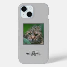 Capas de iphone de Retrato de Pet Personalizável c