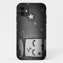 Capas de iphone de Robô Branco e Preto