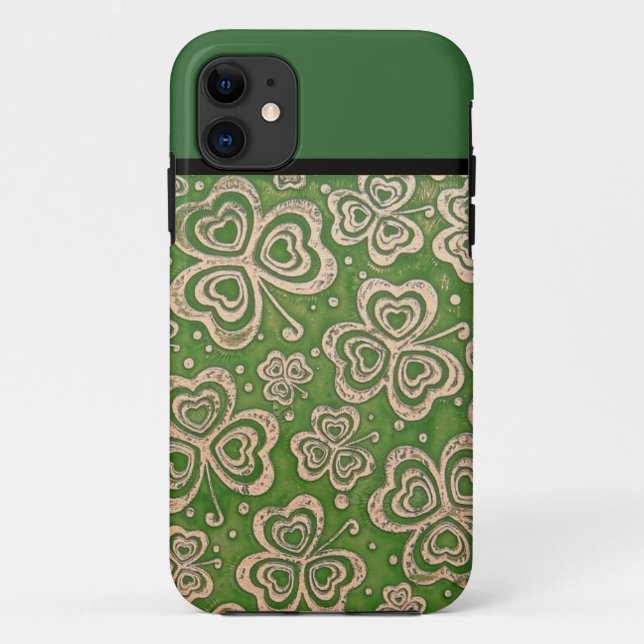 Capas de iphone de Shamrock irlandês (Verso)