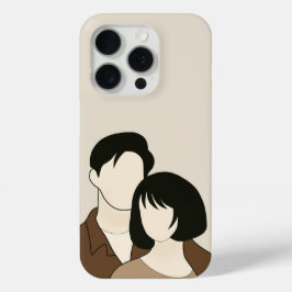 Capas de iphone de silhueta de Casal elegante