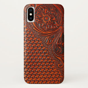 capas de iphone de textura em couro