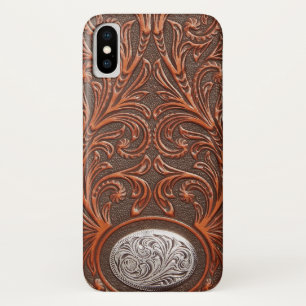 capas de iphone de textura em couro