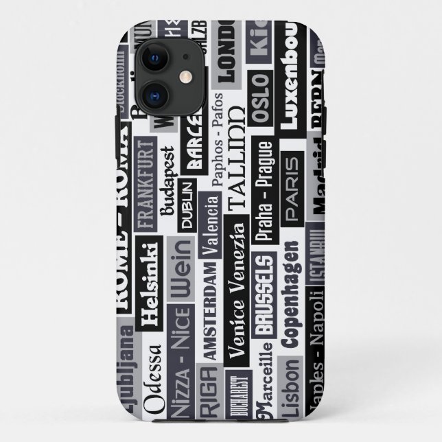 Capas de iphone de viajante europeu (Verso)