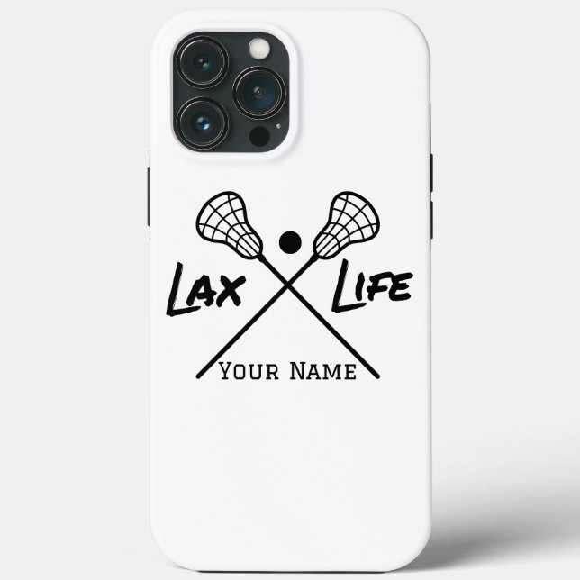 Capas de iphone de vida personalizada do White LAX (Verso)