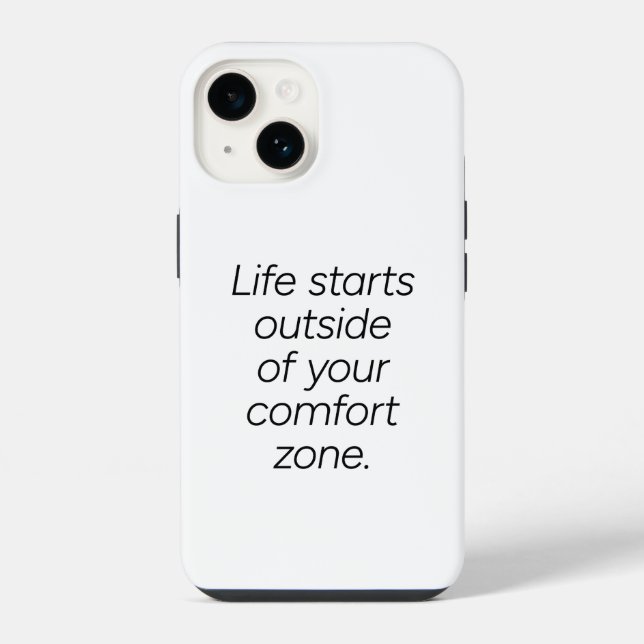Capas de iphone de zona de conforto (Verso)