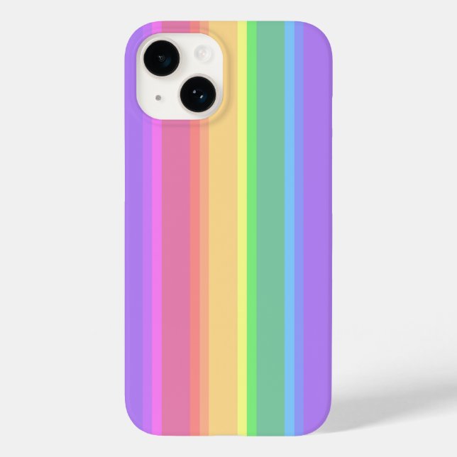 Capas de iphone do arco-íris do Pastel (Verso)