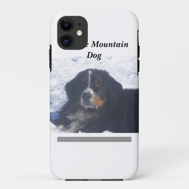 Capas de iphone do cão de montanha de Bernese (Verso)
