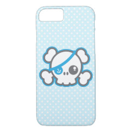 Capas de iphone do Crânio Pirata de Kawaii