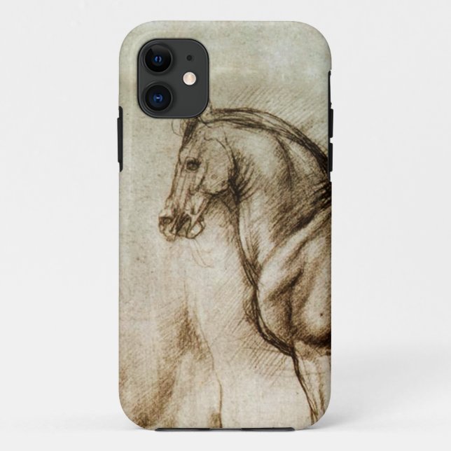 Capas de iphone do estudo do cavalo de da Vinci (Verso)