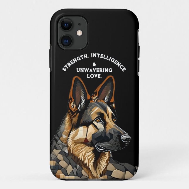 capas de iphone do gabinete do german shepherd (Verso)