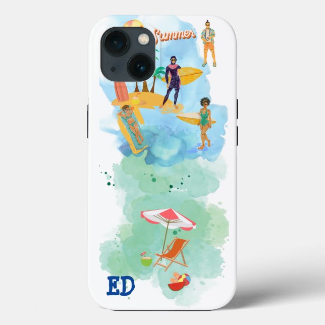 CAPAS DE IPHONE do gabinete do VIBE da BEACH (Verso)