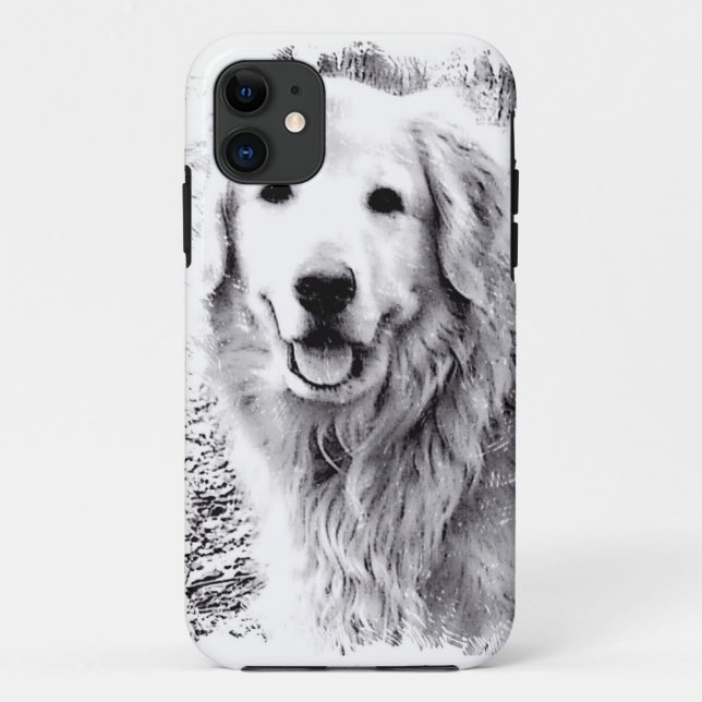 Capas de iphone do golden retriever (Verso)