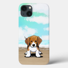 Capas de iphone do KiniArt Beach Beagle